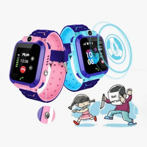 GPS children's watch with real-time tracking & SOS function