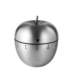 Mechanical Kitchen Timer Wind-Up Stainless Steel Cute Countdown Clock