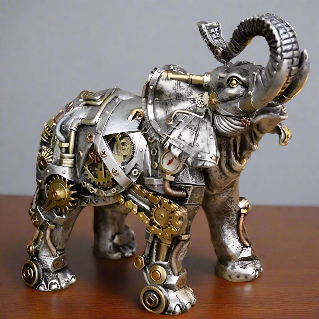 Mechanical Punk Animal Sculptures - GearBeast