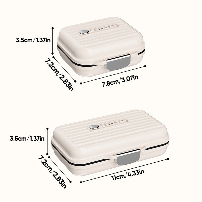 MediVault – Compact Pill Box with Triple Seal Protection