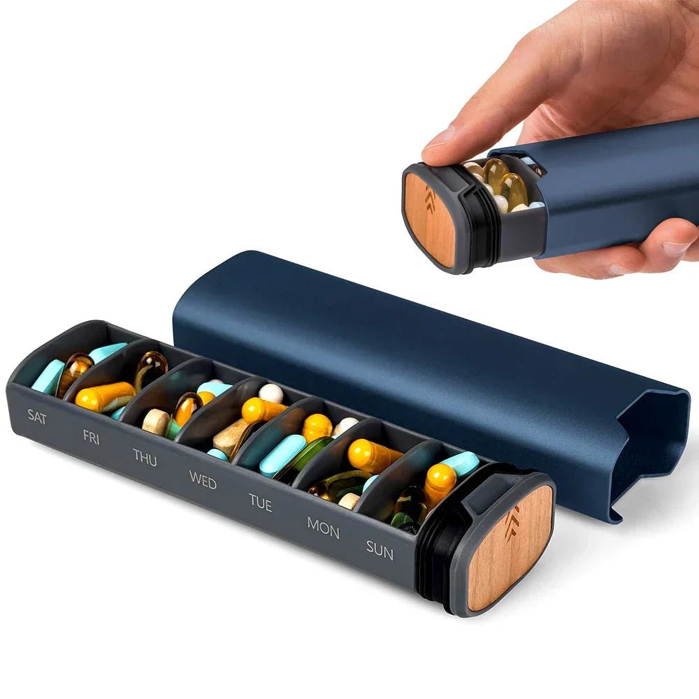 MEDIVIA – 7-Day Pill Organizer with Leak-Proof Travel Design