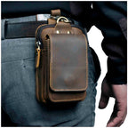Men's High-Quality Leather Waist Bag - Guardian Leather