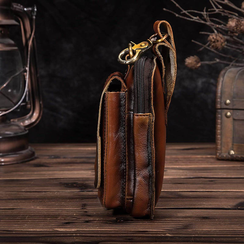 Premium Leather Men's Waist Bag