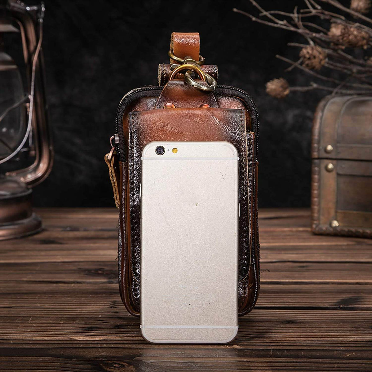 Elegant Leather Hip Pouch for Men