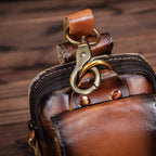 Genuine Leather Men's Hip Bag