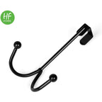 Metal double storage hooks for hanging on doors