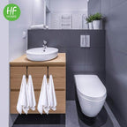 Metal double storage hooks for hanging on doors