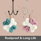 Metal double storage hooks for hanging on doors