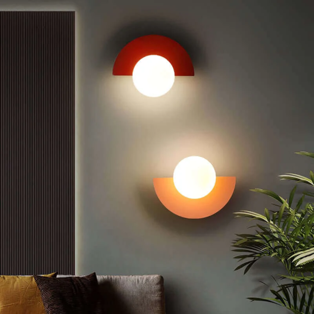 Metal Half Moon Wall Lamp - LunaMetal