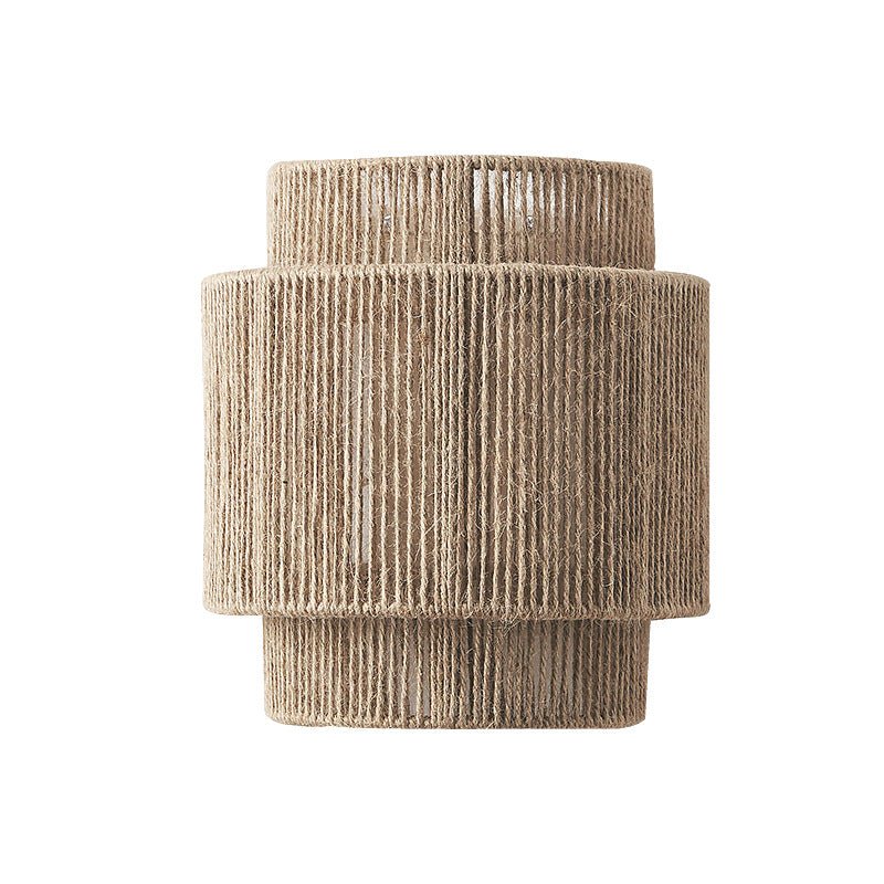 HempLume - Vintage LED lamp - Bohemian Wicker - Natural touch