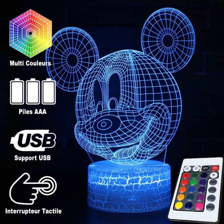 3D Lamp head of Mickey
