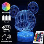 3D Lamp head of Mickey
