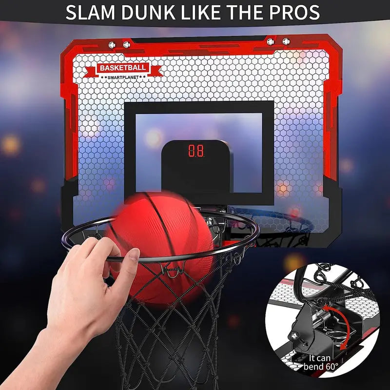 Mini Basketball Frame with Electronic Scoreboard - BouncePro