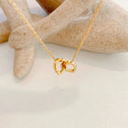 Minimal Love Lock Heart Necklace