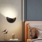 Minimalist Half-Round LED Wall Light – Modern Indoor/Outdoor Lamp