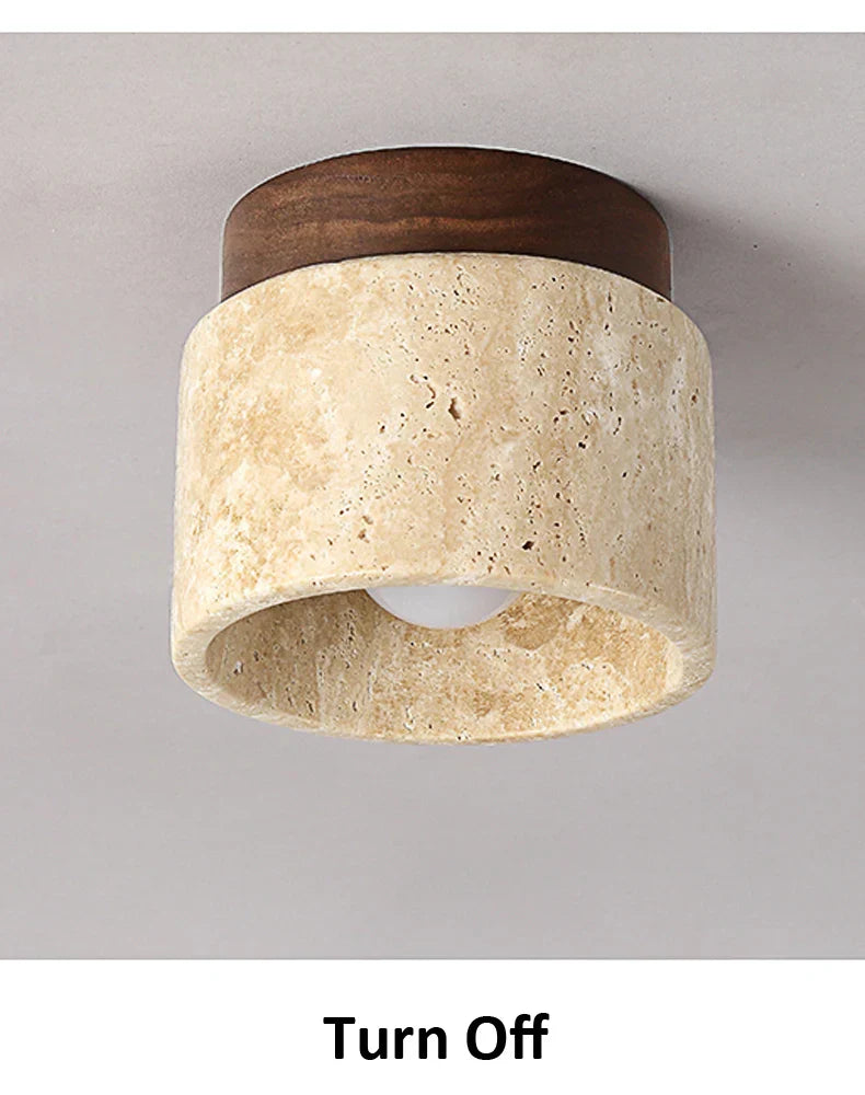Ceiling Light Marble Wood Modern Minimalist Lamp