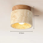 Ceiling Light Marble Wood Modern Minimalist Lamp