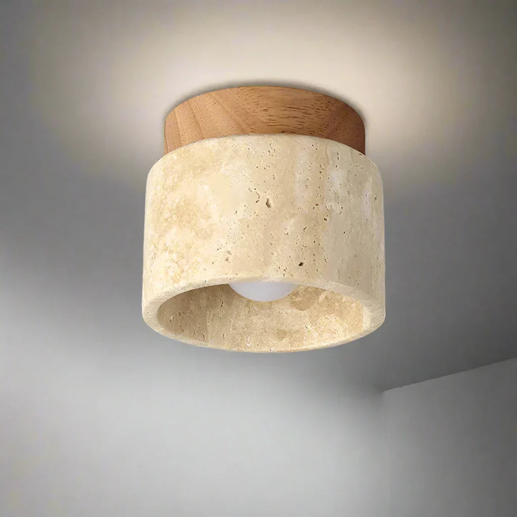 Ceiling Light Marble Wood Modern Minimalist Lamp
