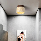 Ceiling Light Marble Wood Modern Minimalist Lamp
