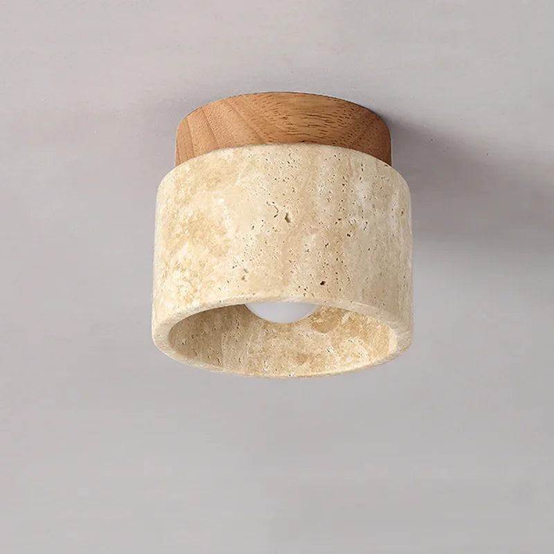 Ceiling Light Marble Wood Modern Minimalist Lamp