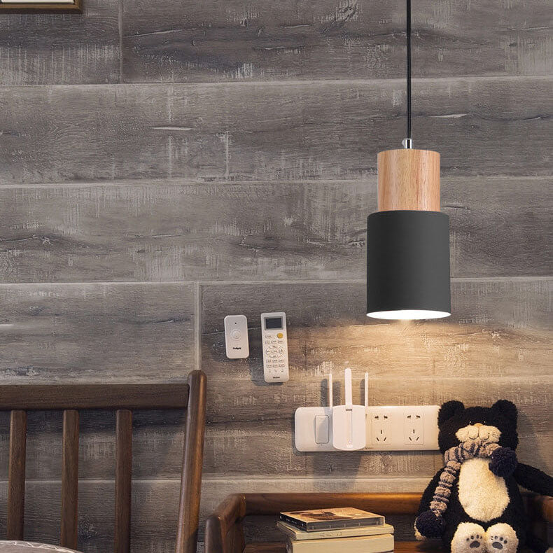 Minimalist LED Cylinder Pendant Light - NordicGlow