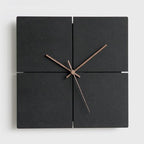 Silent Modern Wall Clock – 12" Decorative MDF Design