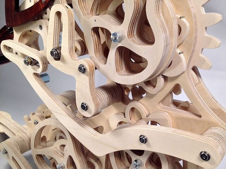 3D Wood Mechanical Hummingbird and Wood Mechanical Turtle