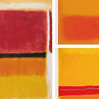 ArtLuxe Modern Abstract Rothko Wall Art Poster | Canvas | Minimalist Design | Decor for Living Room & Office