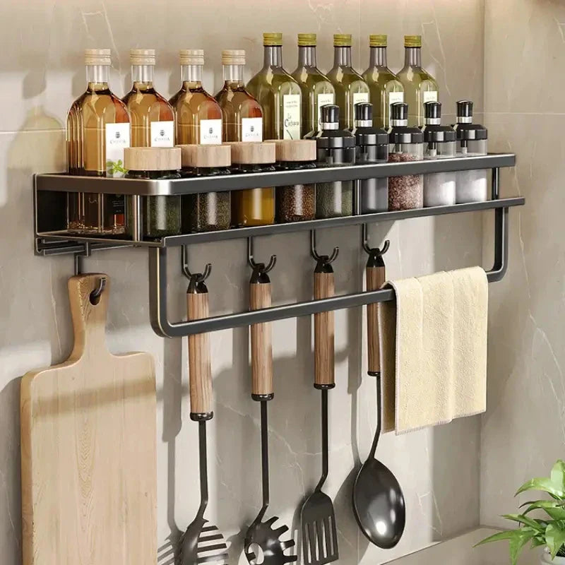 Modern Black Kitchen Rack - MetroRack