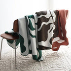 Modern, Abstract Throw Blanket in Bohemian Style – Nordic Style Blanket, Bedspread, Coverlet