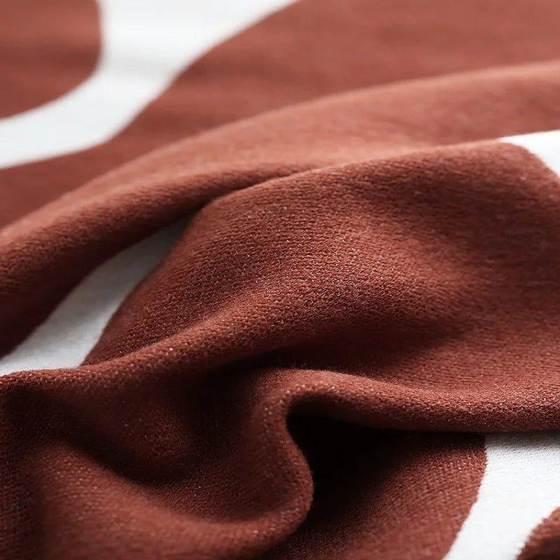 Modern, Abstract Throw Blanket in Bohemian Style – Nordic Style Blanket, Bedspread, Coverlet