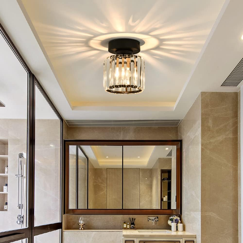 Modern Crystal Ceiling Lamp - CrystalGlow