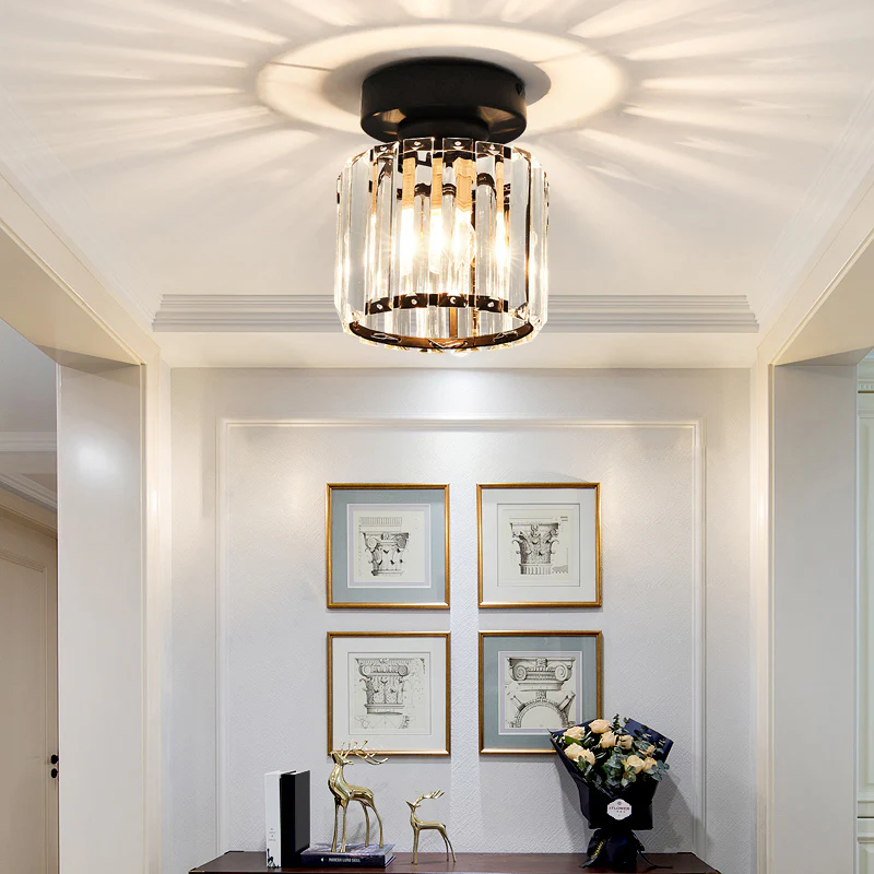 Modern Crystal Ceiling Light - CrystalGlow