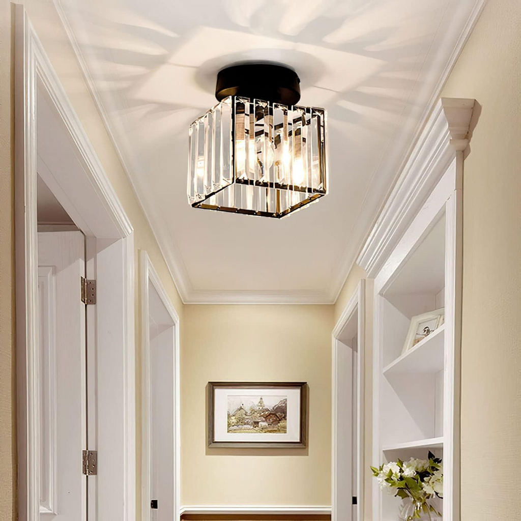 Modern Crystal Ceiling Light - CrystalGlow