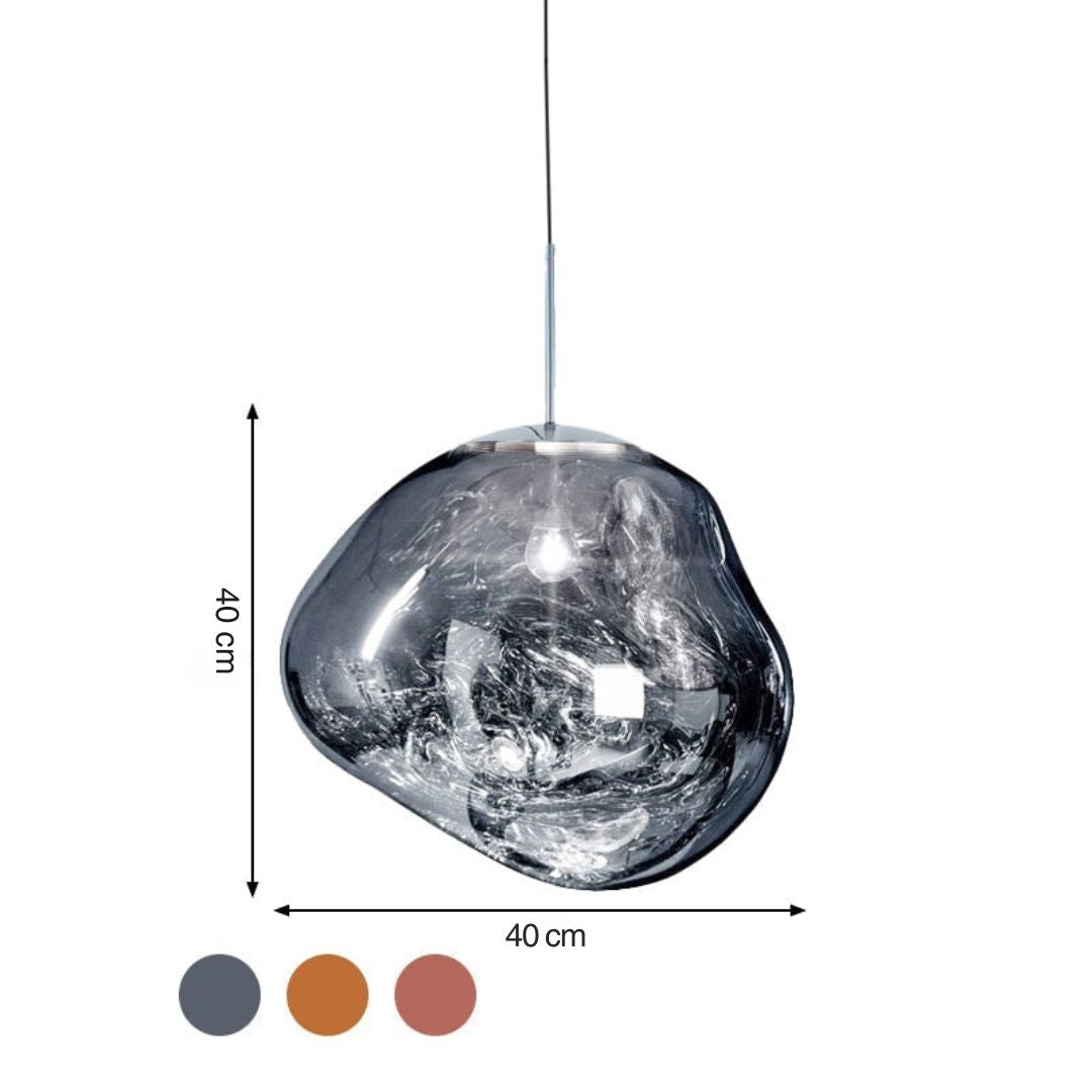Modern Glass Ceiling Light - LunaLux
