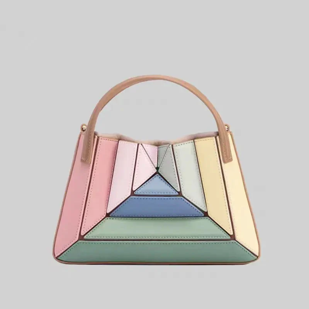 Modern Handbag with Geometric Design - GeoChic