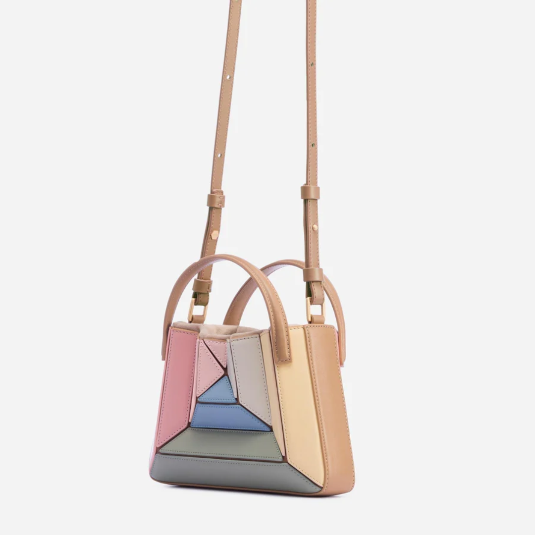 Modern Handbag with Geometric Design - GeoChic