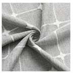 Modern Jacquard Linen Shower Curtain with Tassels (1 pcs) │ For Nordic Bathroom Decoration
