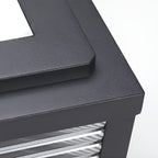 Decorative Post Lamp with Square Glass Shade