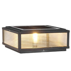 Decorative Post Lamp with Square Glass Shade