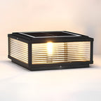 Decorative Post Lamp with Square Glass Shade