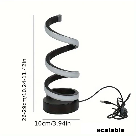 Modern S-shaped Desk Lamp - FlexiGlow