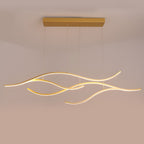 Designer LED Ceiling Lamp with Wavy Curved Shape