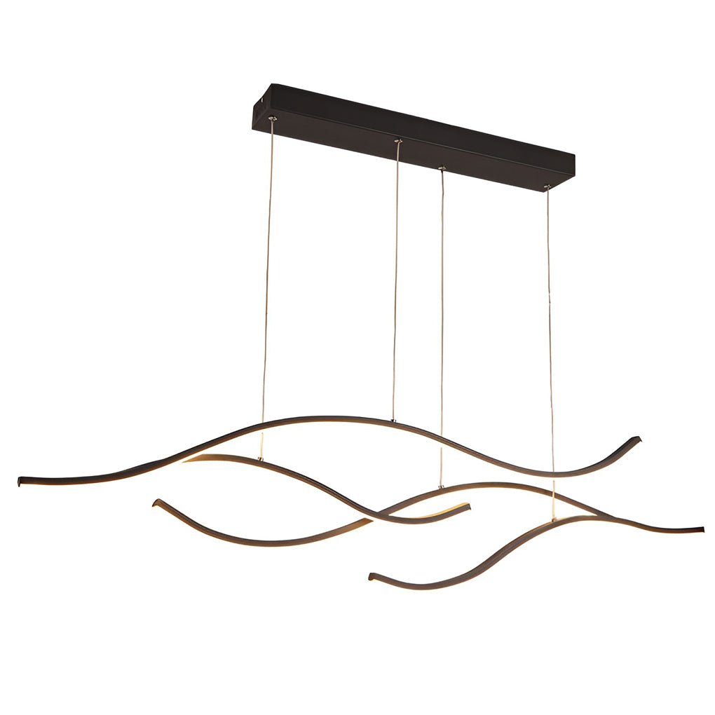 Designer LED Ceiling Lamp with Wavy Curved Shape