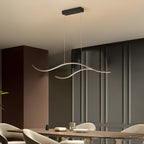 Designer LED Ceiling Lamp with Wavy Curved Shape