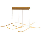 Designer LED Ceiling Lamp with Wavy Curved Shape