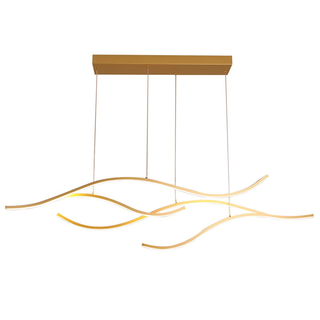 Designer LED Ceiling Lamp with Wavy Curved Shape