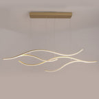 Designer LED Ceiling Lamp with Wavy Curved Shape