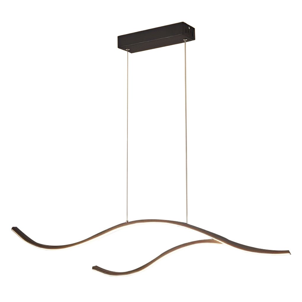 Designer LED Ceiling Lamp with Wavy Curved Shape