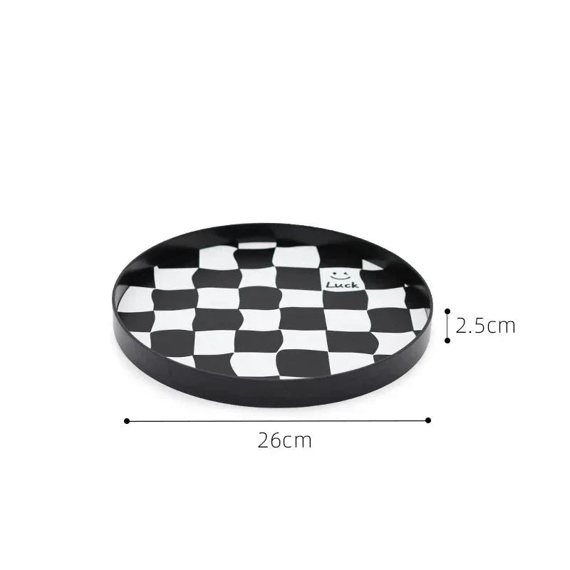 Monochrome Chessboard Storage Tray